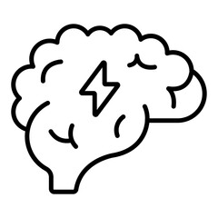 Poster - Brain Power Icon Style