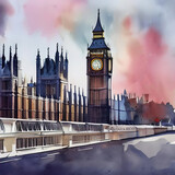 Fototapeta Big Ben - big ben and houses of parliament London city