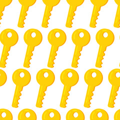 Wall Mural - Vector illustration of a key pattern. Locking the house with a key. 