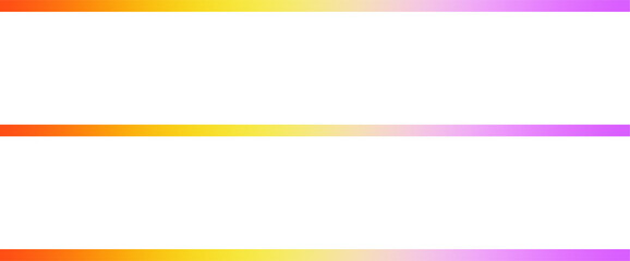 Wall Mural - three gradient writing lines png