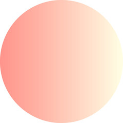 Wall Mural - Light pink pastel gradient circle round geometric shape element icon sign symbol isolated overlay transparent png