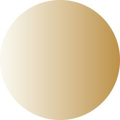 Wall Mural - Beige light brown pastel gradient circle round geometric shape element icon sign symbol isolated overlay transparent png