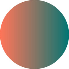 Wall Mural - Red and green gradient circle round geometric shape element icon sign symbol isolated overlay transparent png