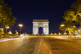 Fototapeta Paryż - The Arc de Triomphe at the centre of Place Charles de Gaulle in Paris. France