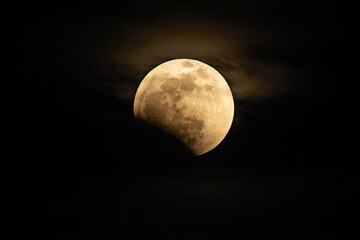 Wall Mural - the moon during a total lunar eclipse