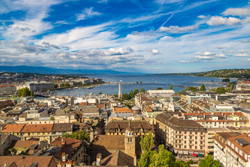 Sticker - Panoramic view of Geneva