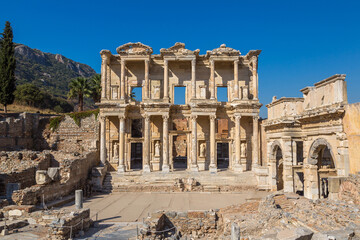 Fototapete - Celsius Library in Ephesus, Turkey