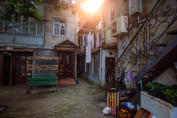 Wall Mural - Old housing in the slum district