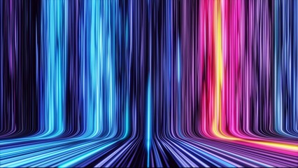 Wall Mural - abstract colorful lines background as wallpaper header