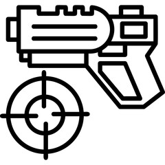 Canvas Print - Shooting Game Icon