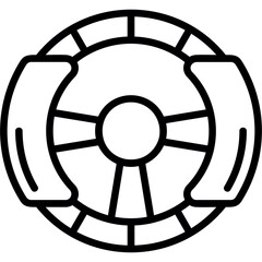 Poster - Steering Wheel Icon