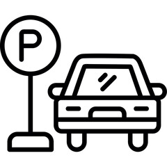 Poster - Car Parking Icon