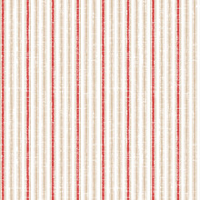 Seamless Vector Pattern With Vertical Rough Christmas Stripes And Shabby Vintage Texture. Beige Red And White Abstract Creative Textured Background.