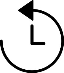 Poster - History icon. History line icon on white background..eps