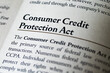 © Jon - consumer credit protection act written in business law textbook at title