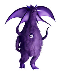 Wall Mural - dragon bat monster  cute funny illustration transparent background png fantasy scifi cartoon character 
isolated digital art concept artwork creature character graphic design
mythical 3d style