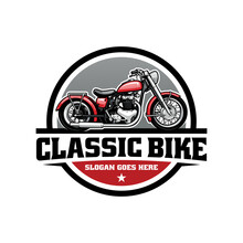 British Classic Motorcycle Logo Vector