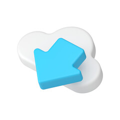 Poster - Download data information cyberspace cloud server wireless global files exchange 3d icon