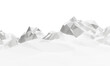 3D low polygon ice mountain.