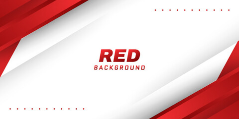red gradient geometric with stripe line on white background. modern futuristic sport and technology banner concept.