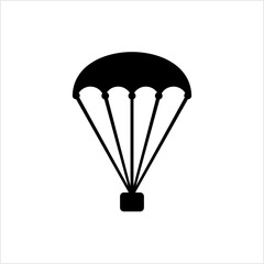 Wall Mural - Parachute Icon, Air Drag Device Icon