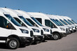 © scharfsinn86 - Delivery vans are parked in rows. Commercial fleet