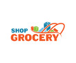 Grocery Shopping Business Commerce Logo Design Template