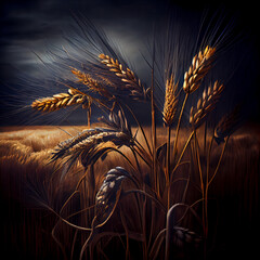 Sticker - field of wheat