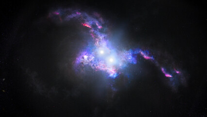 Wall Mural - galaxy and nebula night sky series elements of this image are furnished by hubble and nasa