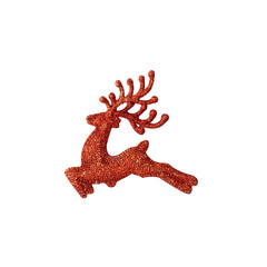 Wall Mural - glitter reindeer decoration cutout, png file.