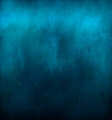 Wall Mural - blue interior art with wall texture in grunge style