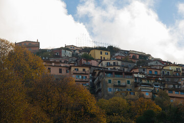 Wall Mural - Panoramic view of Rocca di Papa town in Lazio 