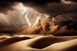power of a sandstorm, danger in desert
