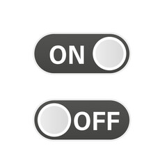 Poster - Button on and off template of the user interface of modern devices. Vector illustration