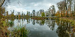 scenic park called Collonade with pavillon in the mioddle of the lake