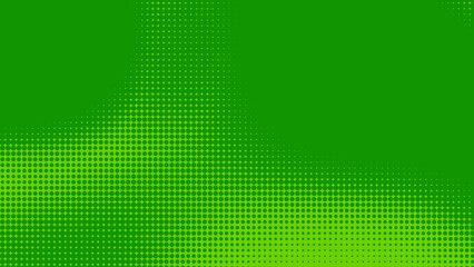 Poster - Dots halftone green color pattern gradient texture with technology digital background. Dots pop art comics with nature graphic design.