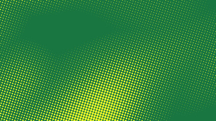 Poster - Dots halftone yellow green color pattern gradient texture  background.