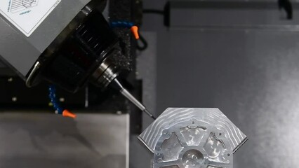 Wall Mural - the 5-axis cnc mills machines for design configuration that utilizes a swivel head machine table and