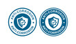 Anti-corrosion logo badge design. Suitable for business, industry and product label