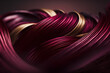 Abstract luxury swirling burgundy gold background. Gold waves abstract background texture. Print, painting, design, fashion.