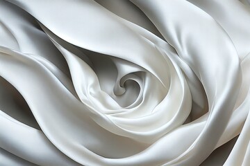 Wall Mural - a white fabric with a very large knoted design on it's center piece. generative ai