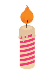 Wall Mural - candle birthday icon