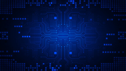 Aufkleber - technology background with hi-tech digital