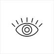 eye icon. outline icon