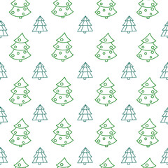 Seamless vector pattern with of woodland with cute pine trees. Creative scandinavian kids texture for wrapping paper, fabric, textile. Design web elements for sites, priinting greeting cards.