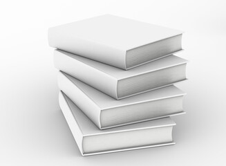 Poster - template empty book mockup  , 3D rendering