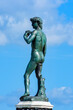 Statue of David on Michelangelo square in Florence, Italy