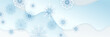 © Badr Warrior - Abstract Christmas banner with snowflake border decoration. Christmas background for poster, greeting card, wide banner, wallpaper, decor, header, landing page