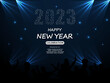© ashish - Happy New Year 2023 party night celebration background vector illustration.