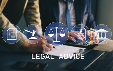 Services and legal consultancy concept. Legal services, advice, justice and law. 